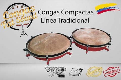 Congas compactas Cuero tradicional sin bases Nuevas!