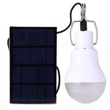 Bombillo lámpara LED de 130LM con panel solar, para cargar con panel solar