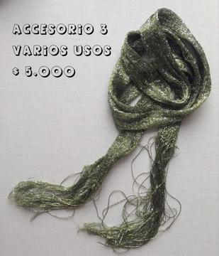 Accesorio versátil varios usos cinturón pelo cuello