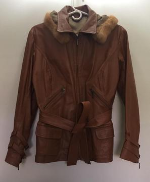 Chaqueta de Cuero Mujer Talla 12