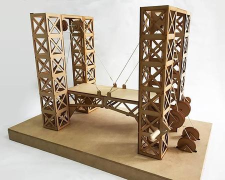 Puente Levadizo En Madera Mdf, Maquetas Y Modelos