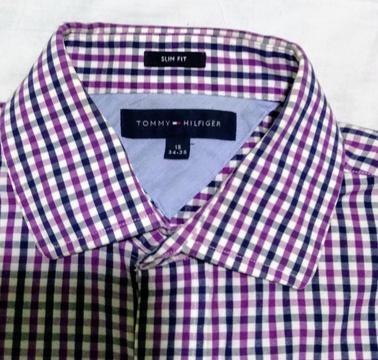 Camisa Tommy Manga Larga Talla S Usada