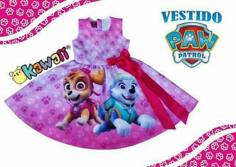 Vestido Personalizado de Paw Patrol