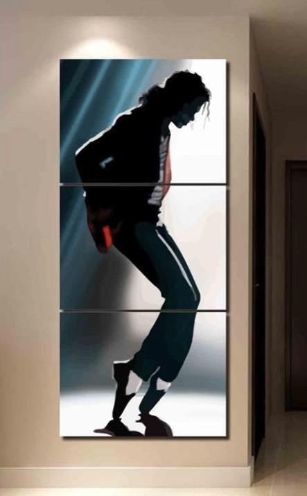 Michael Jackson Pintura Impresa Sobre Lienzo