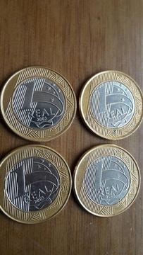 Vendo 4 Monedas de Brasil 1un Real