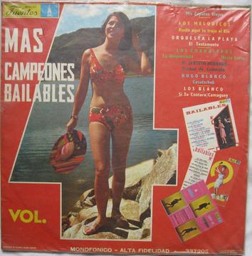 Mas Campeones Bailables Vol. 4 1975 LP Vinilo Acetato