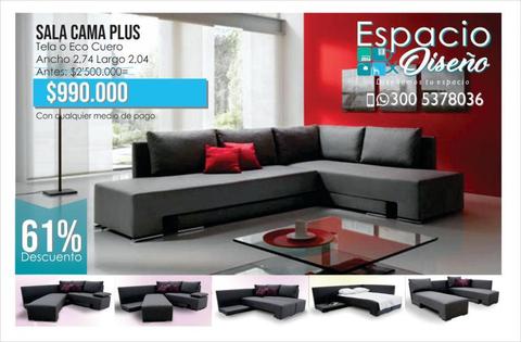 ¡¡Sala y Cama en un solo mueble!!