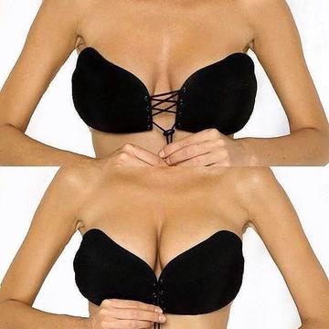 brasier invisible magic bra negro y beige
