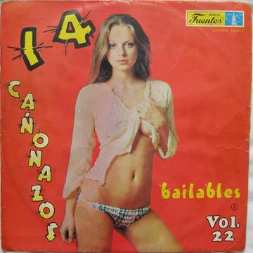 14 Cañonazos Bailables Vol. 22 1982 LP Vinilo Acetato