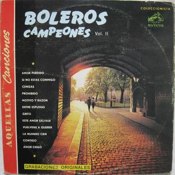 Boleros Campeones Vol 2 1979 LP Vinilo Acetato