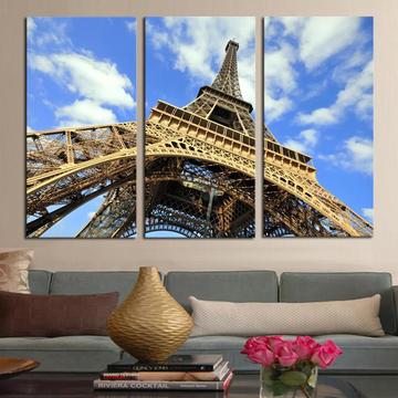 Elegante cuadro triptico Torre Eiffel ideal para decorar y dar estilo a todos tus espacios 2900