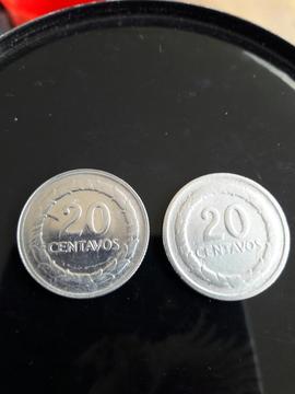 Vendo 2 Monedas de 20 Centavos