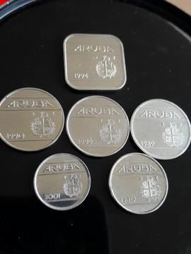 Vendo Estas Monedas de Aruba Son 6