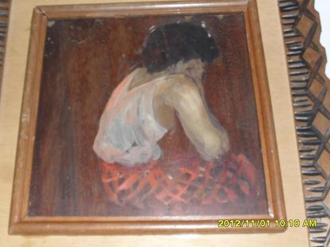 0BRA INEDITA DE HORACIO LONGAS,gran obra de arte,del maestro HORACIO LONGAS pintada en el año 1947