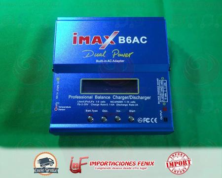Imax B6ac Balanceador Cargador De Baterías Lipo Profesional envio internacional