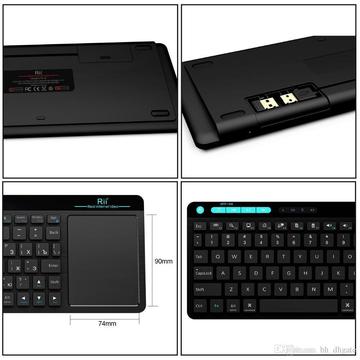 Rii K18 Teclado Inalámbrico Mouse Touchpad Delgado Y Compacto bateria larga duracion