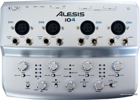 ALESIS iO4 interface de audio USB 4 canales gangazooooo