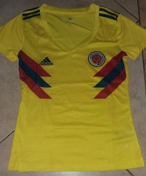 Camiseta Seleccion Colombia 2018, Original Adidas para mujer