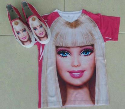 Camiseta Y Zapatos de Barbie