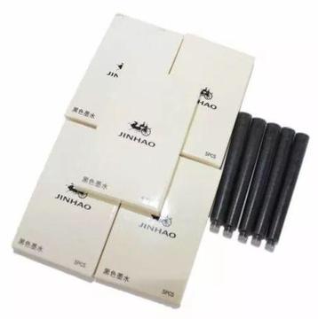 Caja De 5 Tanques Tinta Color Negro Pluma Estiligrafo Jinhao