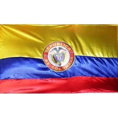 bandera de Colombia 130 x 90 centímetros con el escudo