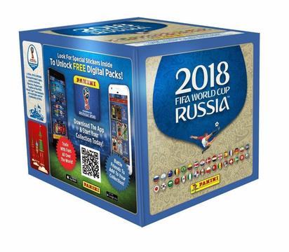 Caja de 104 sobres Album FIFA WORLD CUP RUSIA 2018 PANINI por !!