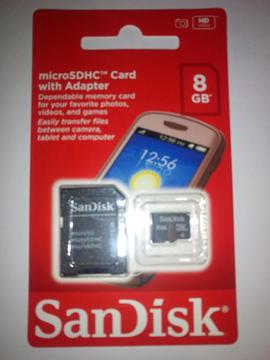 Memoria Micro Sd Sandisk 8gb