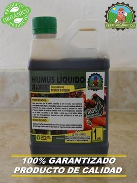 1 Litro de Humus Liquido Concentrado De Lombriz