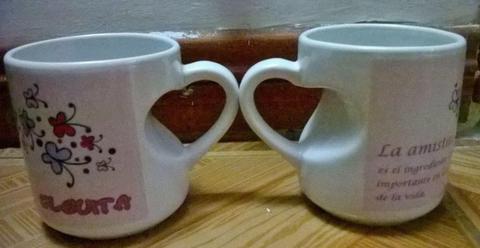 Mugs personalizados, mug corazón, impresos a full color. Imprimimos la image, foto o mensaje que quieras