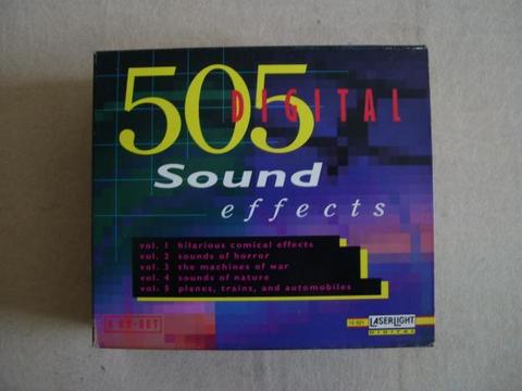 505 SOUND EFFECTS DIGITAL 505 EFECTOS DE SONIDO DIGITAL Colección de 5 CD con muchos efectos como: