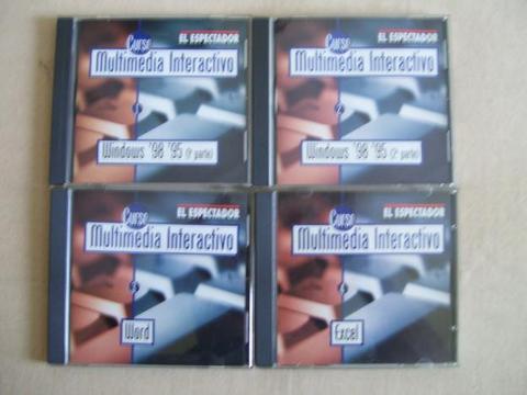 CURSO MULTIMEDIA INTERACTIVO Colección de 13 CD Interactivos Ejecutables sin Instalación nos guarda progreso y evalúa