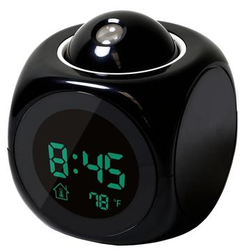 Reloj Despertador Multifuncional Digital LCD Temperatura de proyección de voz LED