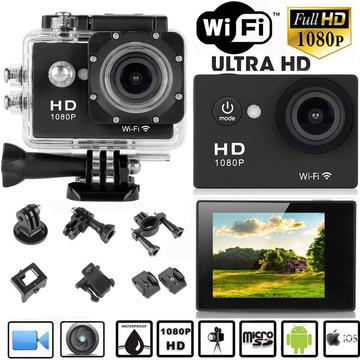 Camara Video Tipo GoPro Full HD, WiFi, Fotos 8.0 Mpx, Acción Deportes, 2.0 Nuevas, Garantizadas, Colors