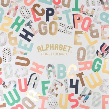 Alphabet Punch Board Para Hacer Letras Y Numeros Marca We R Memory Keepers