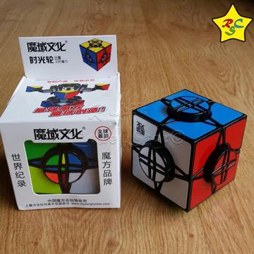 Cubo Rubik Time Round Moyu Time Wheels 3x3 La Máquina Negro Stickerless