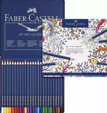 Faber Castell 24 Colores Acuarela Art Grip Aquarelle Lápices