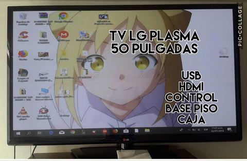 TV LG 50 pulgadas plasma NO SMART hdmi usb control base piso venta cambio