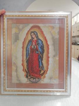 Virgen de Guadalupe en Punto de Cruz