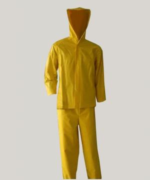 Impermeable Amarillo chaqueta Pantalón Talla M