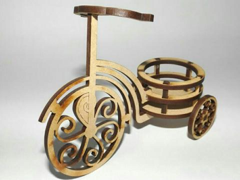 Triciclo Madera Decorativo