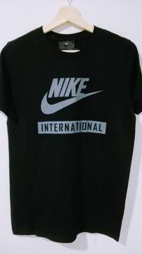 Camiseta NIKE Negra Made In Colombia 100 Algodón