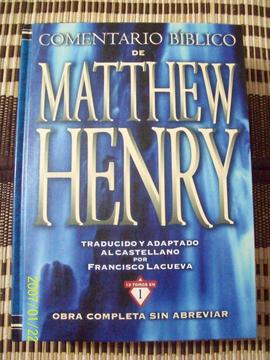 COMENTARIO BIBLICO DE MATTHEW HENRY