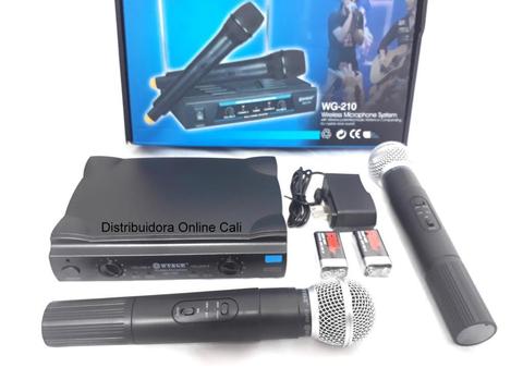 Microfono Inalambrico De Mano Karaoke Profesional 2 X 1