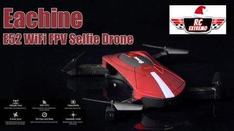 Drone Eachine E52 Camara WiFi FPV Selfie control de Altura Brazo Plegable Se Controla Desde El Celular, SOMOS RC EXTREMO