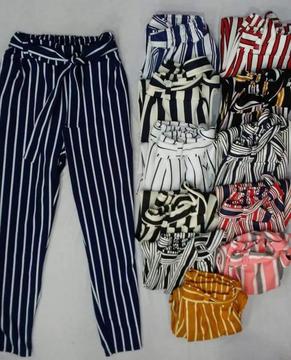 Hermosos Pantalones a Rayas para Dama