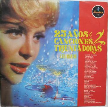 25 Años de Canciones Triunfadoras Leo Marini 1985 LP Vinilo Acetato