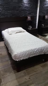 Base Cama con Colchon Semi Ortopedico