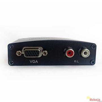 Caja Convertidor VGAAudio a HDMI