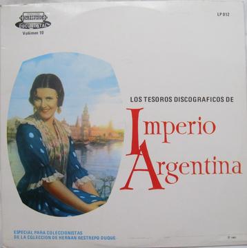 Los Tesoro Discografico de Imperio Argentina 1983 LP Vinilo Acetato