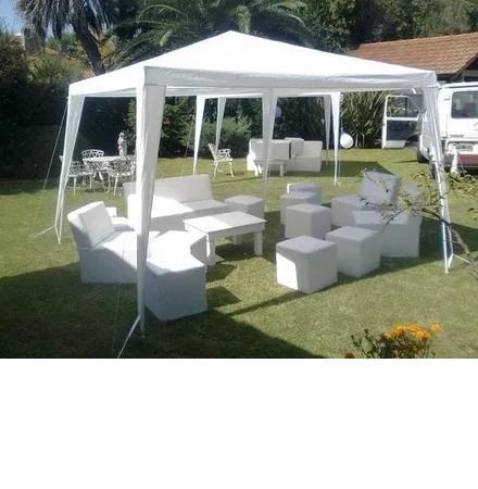 Carpa Gazebo Parasol Blanco 3 X 2 X2,40 Jardin Casa Garaje